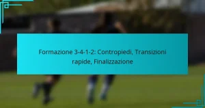 Formazione 3-4-1-2: Contropiedi, Transizioni rapide, Finalizzazione
